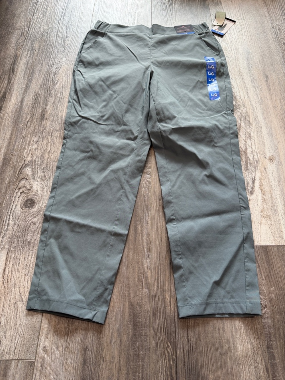 Men's Olive Green Casual Pants - Large